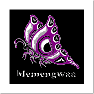 Memengwaa (Butterfly) Asexual Pride Posters and Art